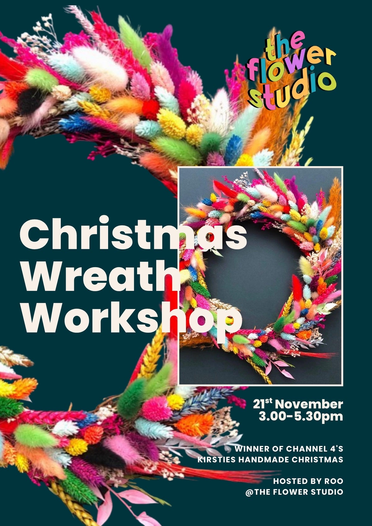 Christmas Wreath Making | Duddl | Sat 21st Nov | 3-5.30pm