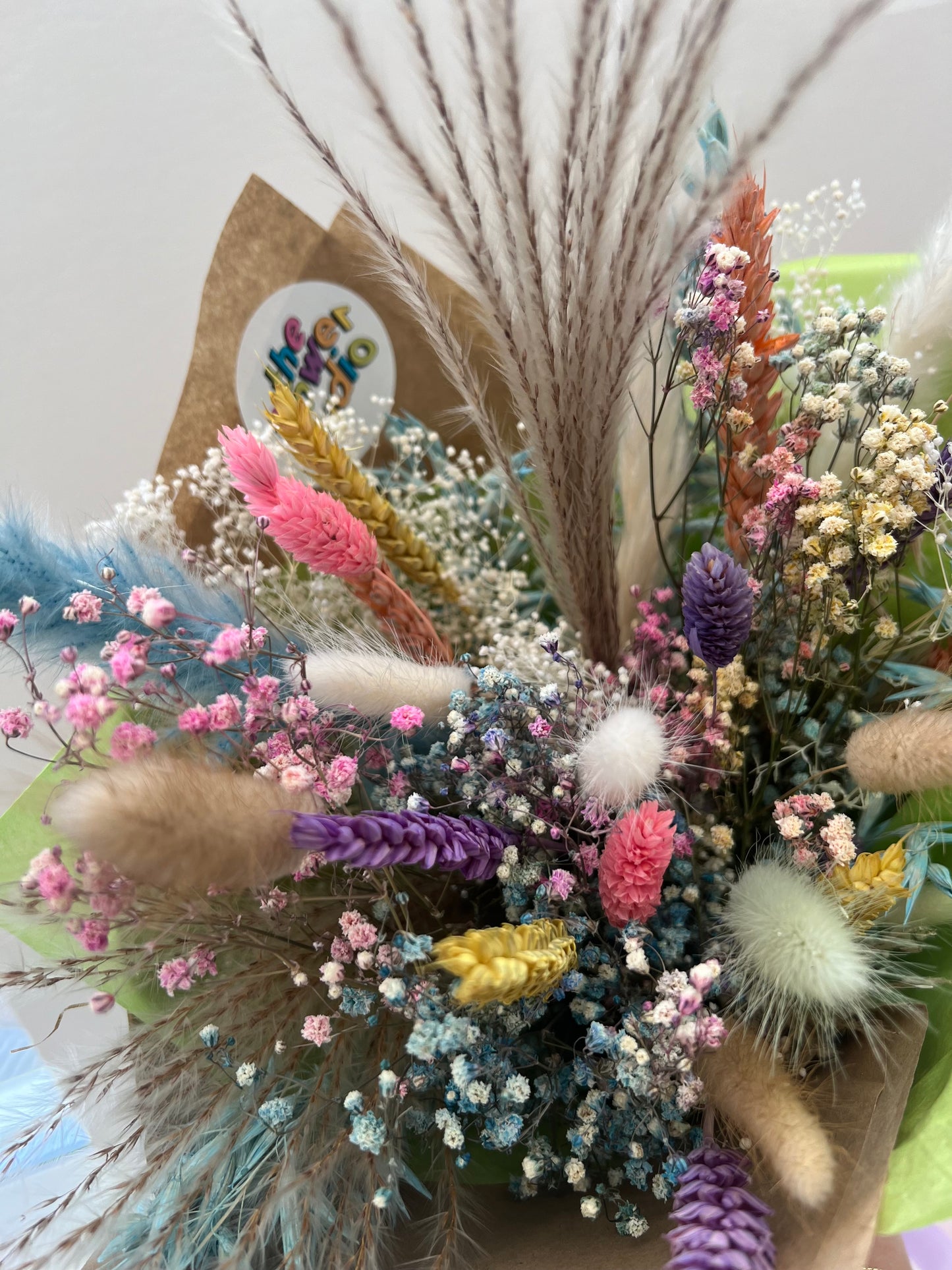 Dried Flowers Pastel Colours 