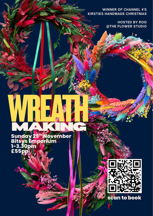 Christmas Wreath Workshop | Bitsys Emporium | Sun 29th Nov | 1pm - 3.30pm