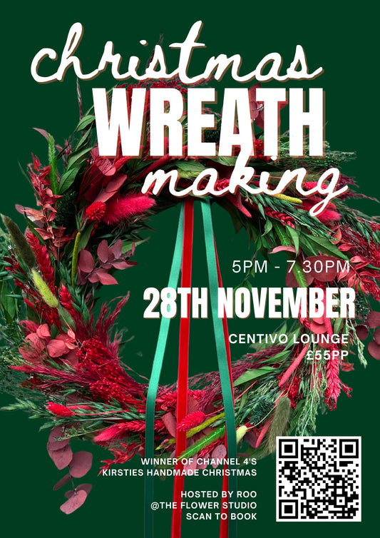 Christmas Wreath Making Workshop | Centivo Lounge | Sun 28th Nov | 5-7.30pm