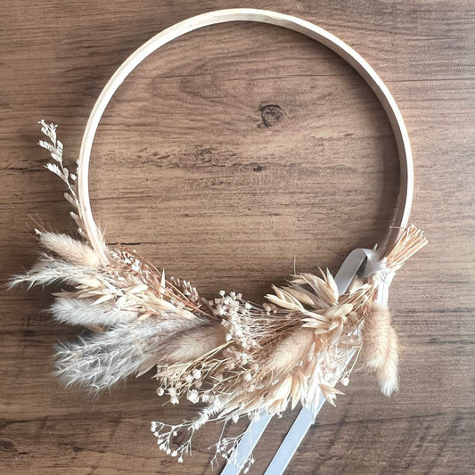 Mini Hoop Wreath in Neutral Colours